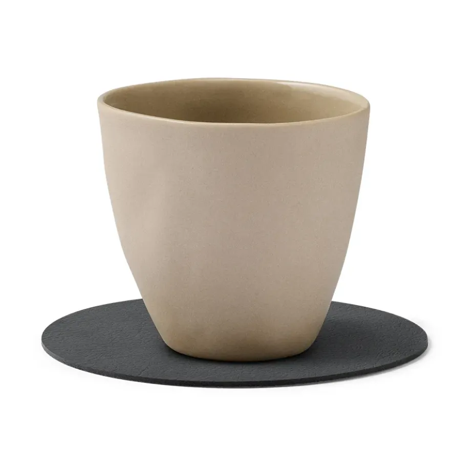 Serene glasonderzetter circle Ø10 cm, Anthracite