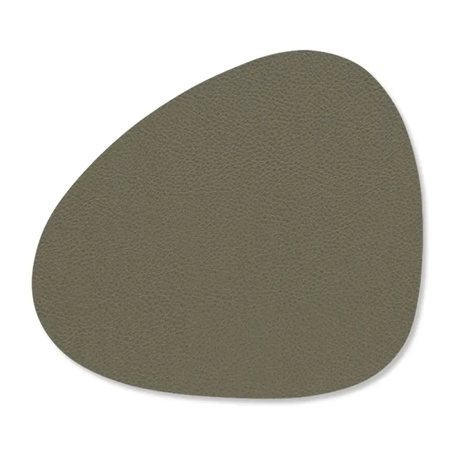 Serene glasonderzetter curve 11x13 cm, Moss
