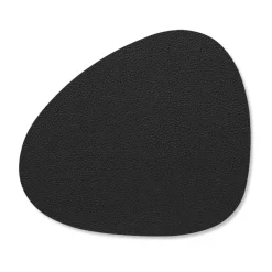 Serene glasonderzetter curve 11x13 cm, Black