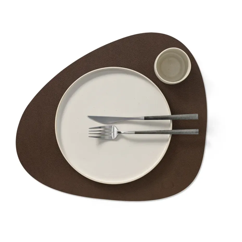 Serene placemat curve L 37x44 cm, Hazel