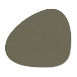 Serene placemat curve S 24x28 cm, Moss