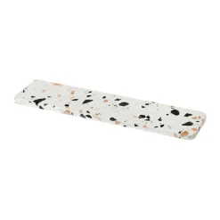 SERVE-IT serveerbord 40 cm, White terrazzo