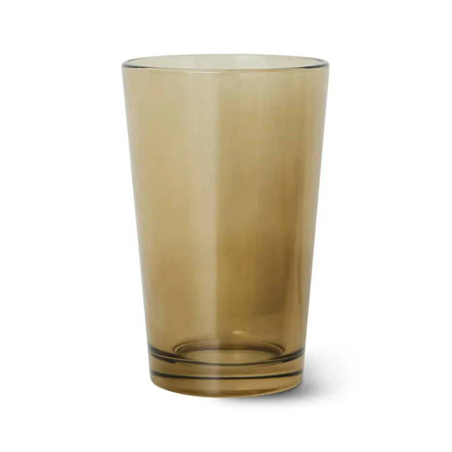 70's glassware theeglas 20 cl 4-pack, Mud brown