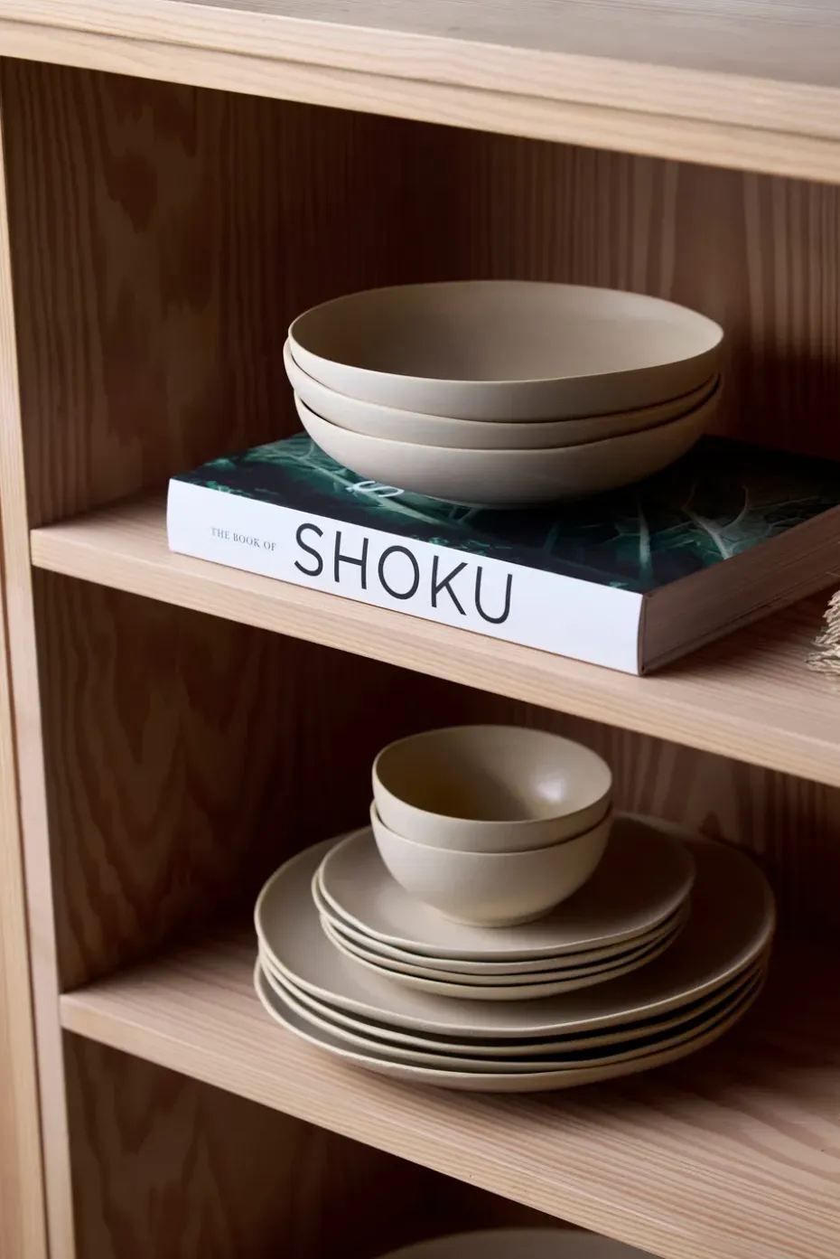 Shoku schaal Ø23 cm, Beige
