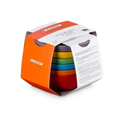 Signature steengoed diepe schaal 6-delig, Rainbow