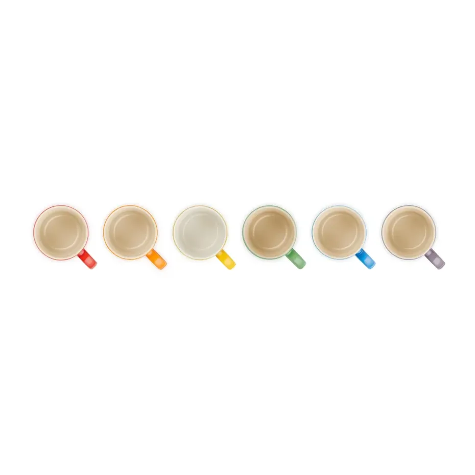 Signature steengoed espressomok 6-delig, Rainbow