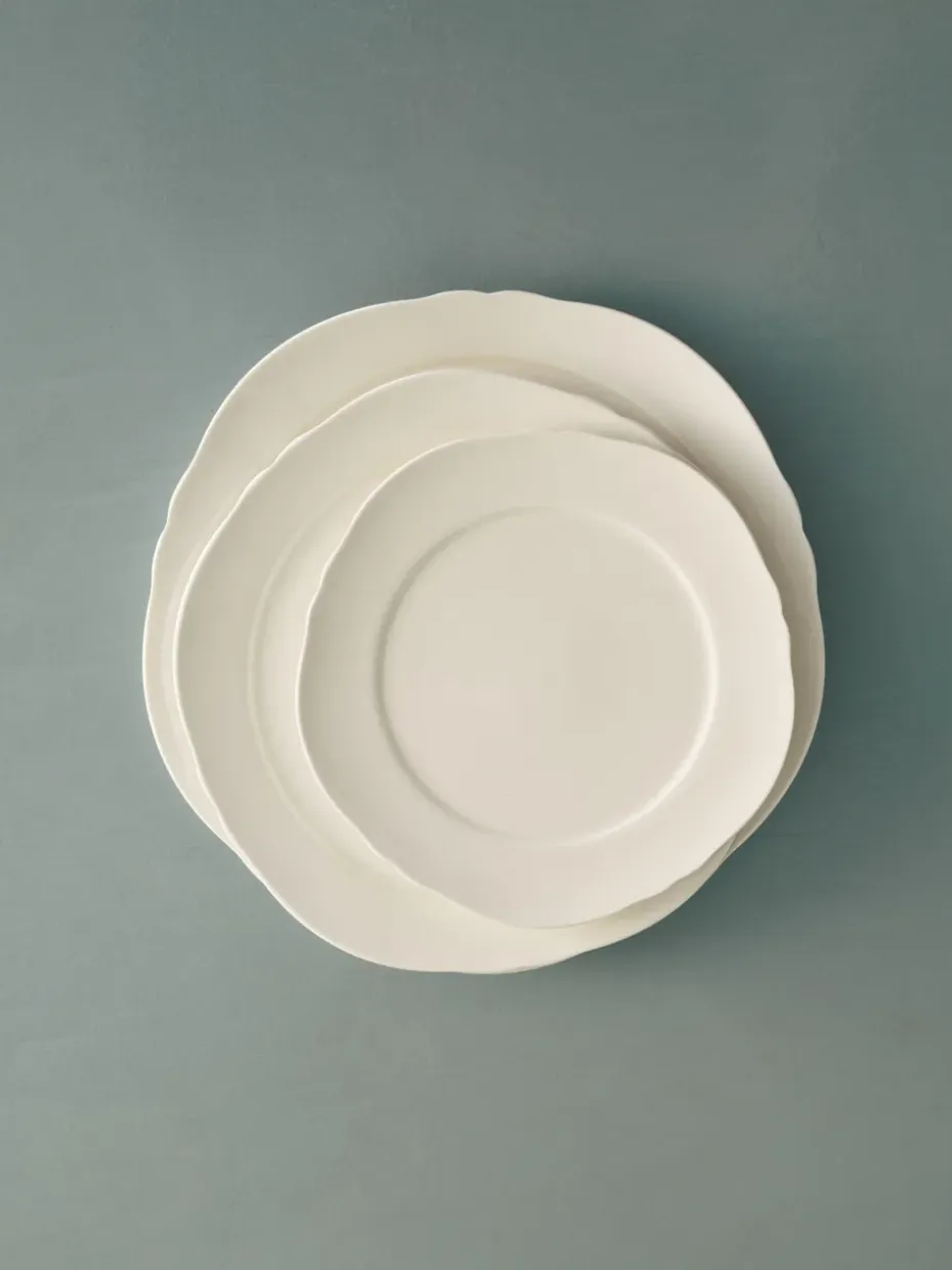 Silhouette bord M Ø23,5 cm 4-pack, White