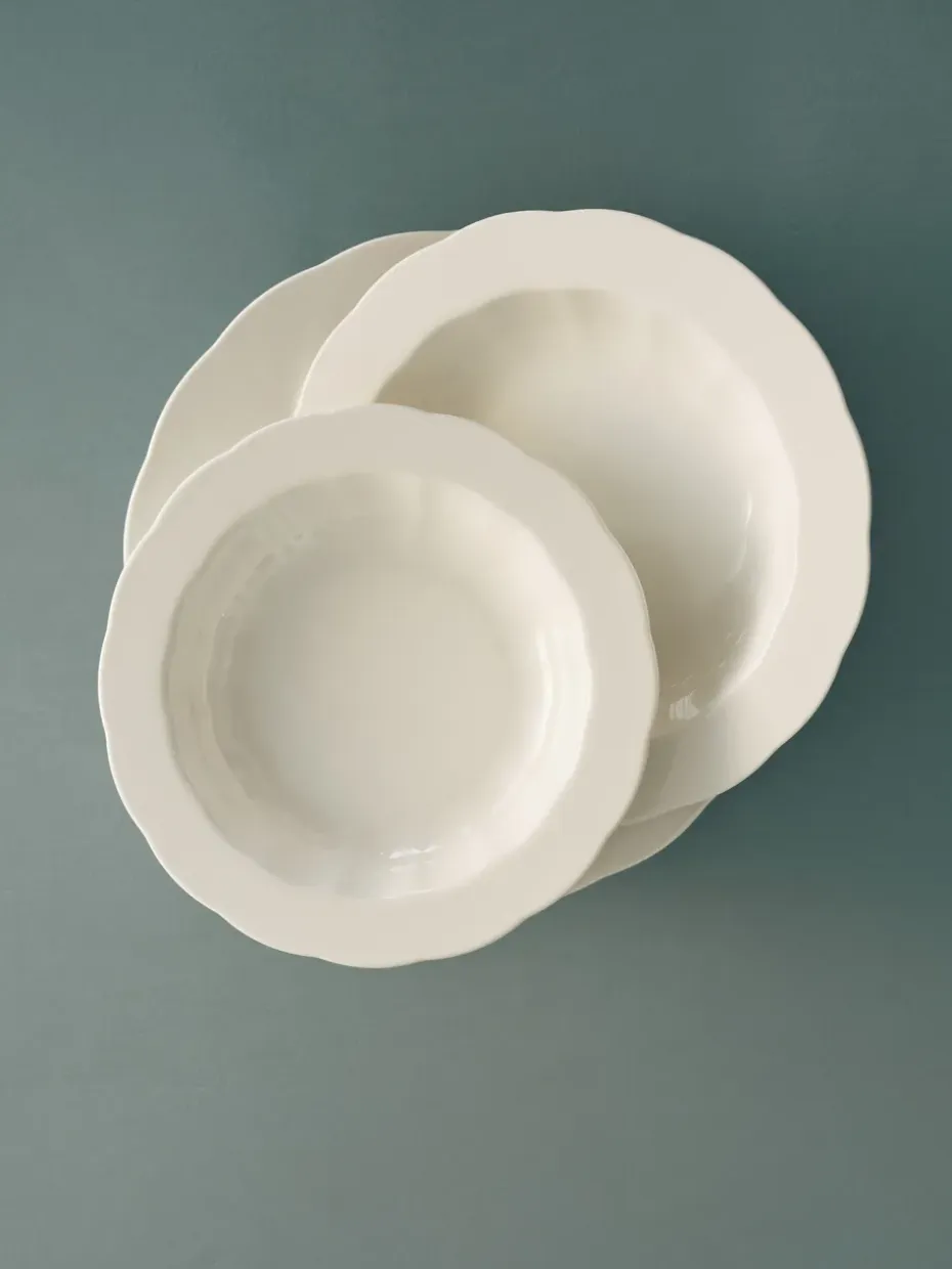 Silhouette diep bord L Ø27 cm 4-pack, White
