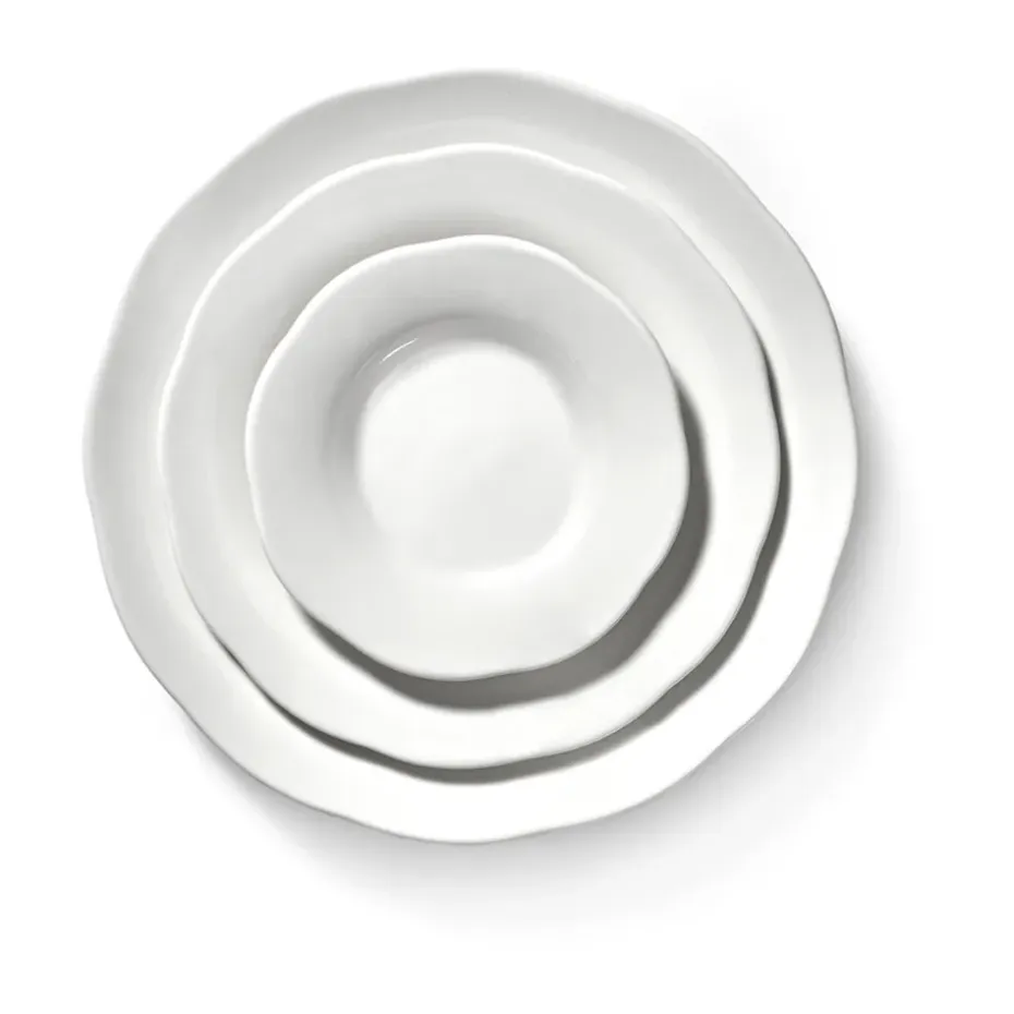 Silhouette diepe bijbord L Ø18,5 cm 4-pack, White