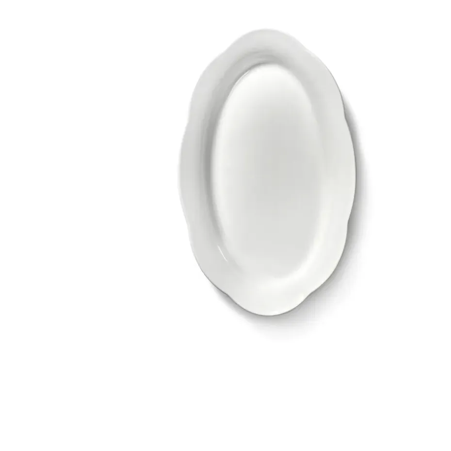 Silhouette ovale diepe schaal M 15x24,5 cm 2-pack, White