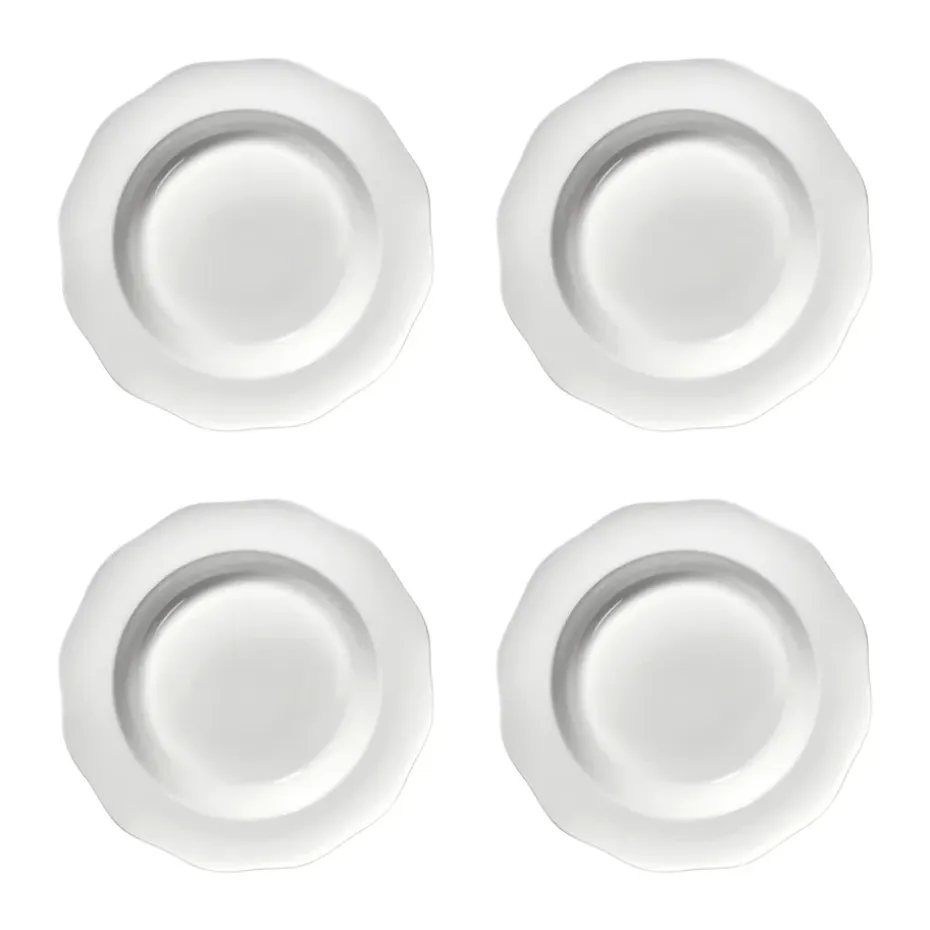 Silhouette pasta bord Ø22 cm 4-pack, White