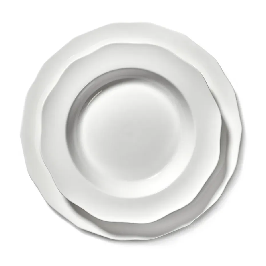 Silhouette pasta bord Ø22 cm 4-pack, White