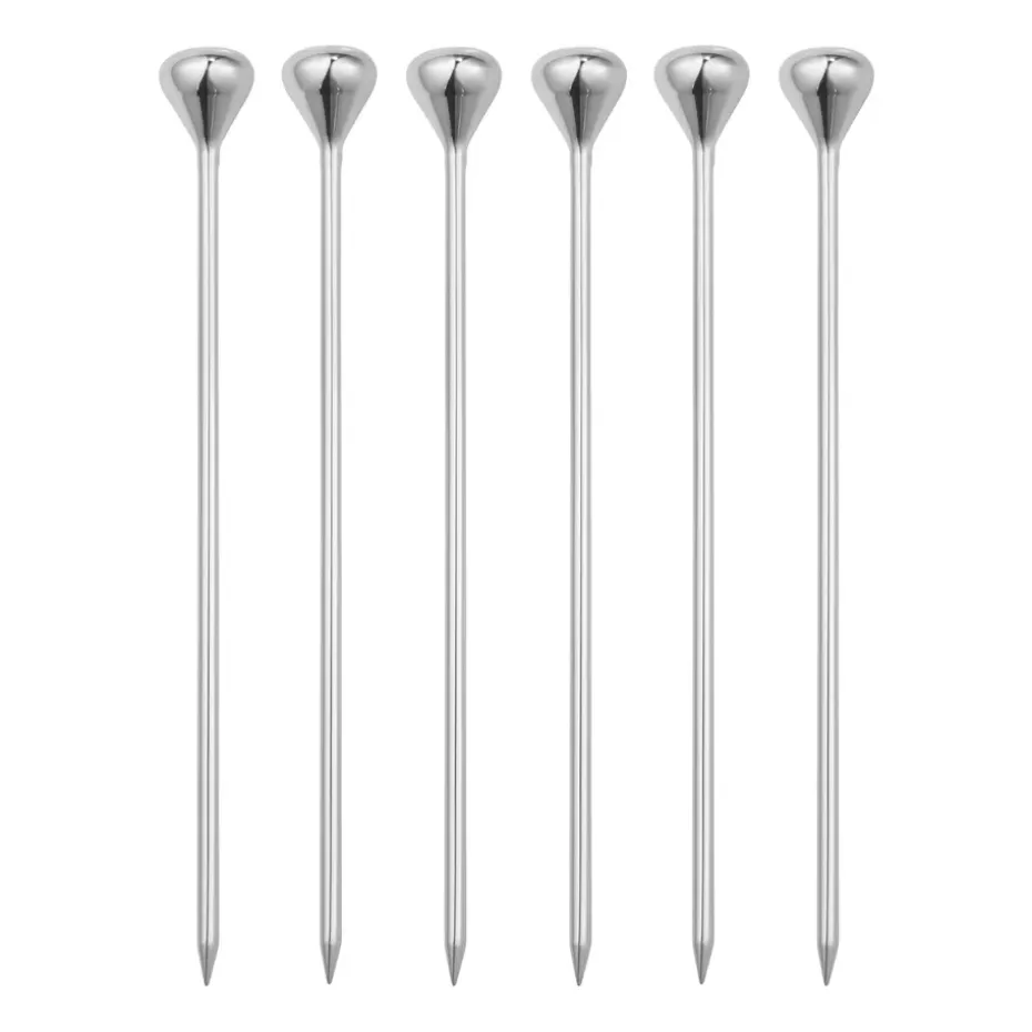 Sky cocktailprikkers 6-pack, Roestvrij staal