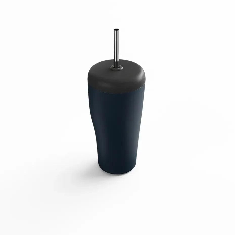 Sky thermosbeker met rietje 40 cl, Blauw