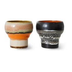 70's lungo mok 24 cl 2-pack, Basalt