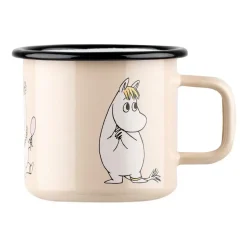 Snorkmaiden Retro emaillemok 37 cl, Beige