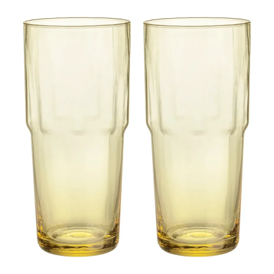 Solare drinkglas hoog 39 cl 2-pack, Goudgeel