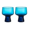 Solare glas op voet 29 cl 2-pack, Elektrisch blauw