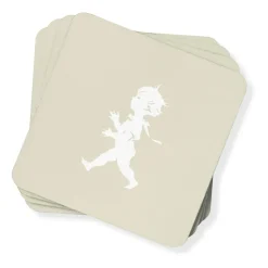 Solstickan glasonderzetter 10x10 cm 4-pack, Zand