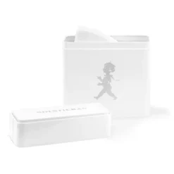 Solstickan koffiefilterblik 15,4x17 cm, Wit