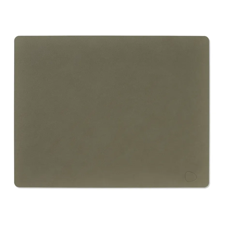 Square Nupo placemat 35x45 cm, army green