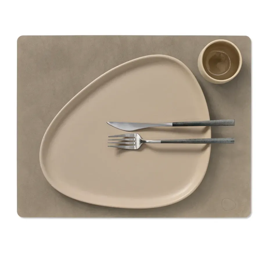 Square Nupo placemat 35x45 cm, nomad grey