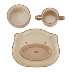 Staub kinderservies 4-delig, Bruin