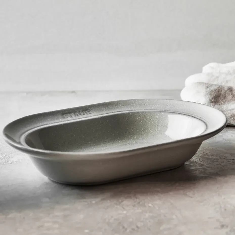 Staub New White Truffle schotel ovaal, 25 cm