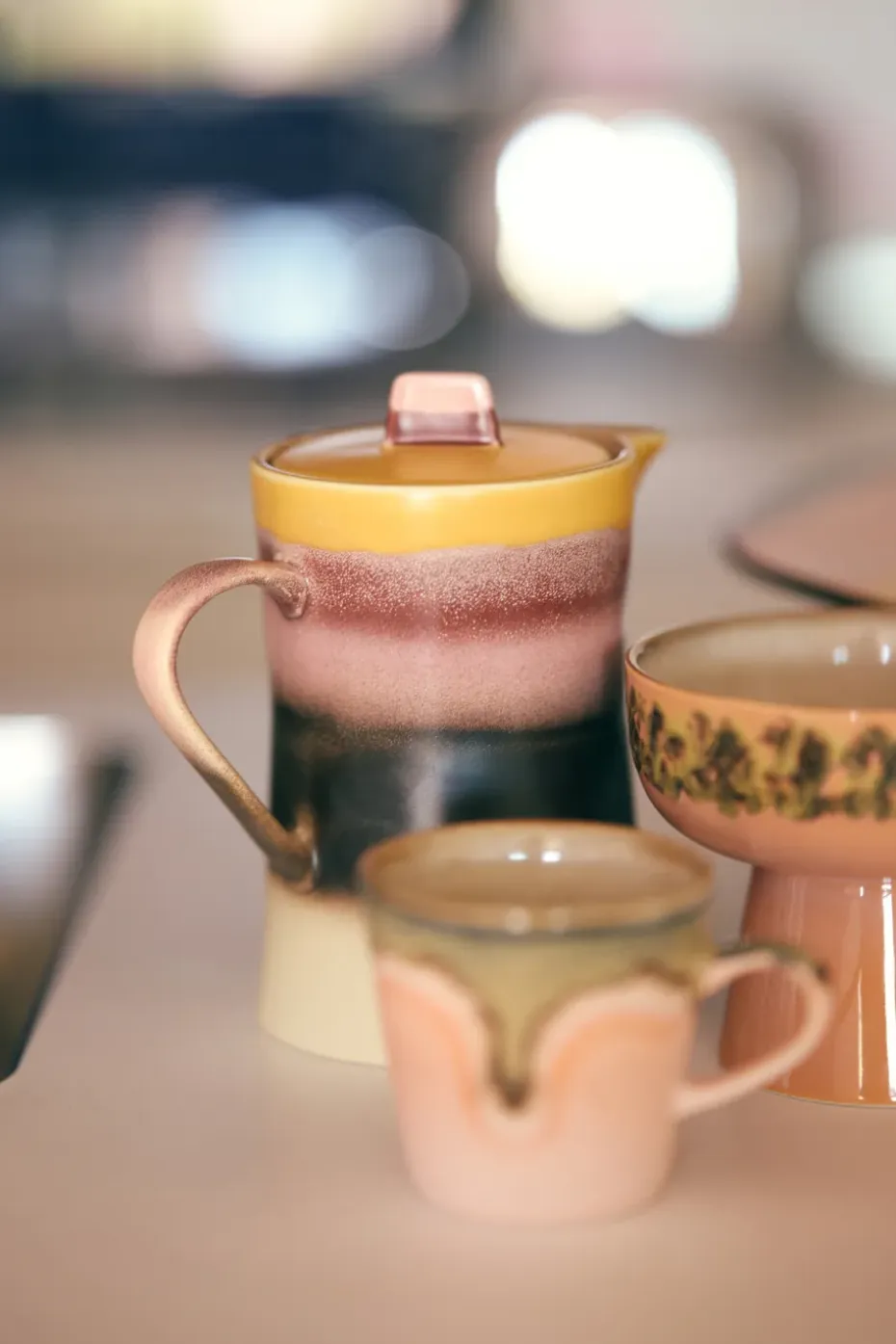 70's theepot, Sunset