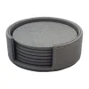 Sting glasonderzetters Ø12 cm 6-pack, Antracit