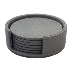 Sting glasonderzetters Ø12 cm 6-pack, Antracit