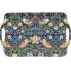 Strawberry Thief dienblad met handgreep, Blauw