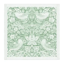 Strawberry Thief stoffen servet 35x35 cm, Groen