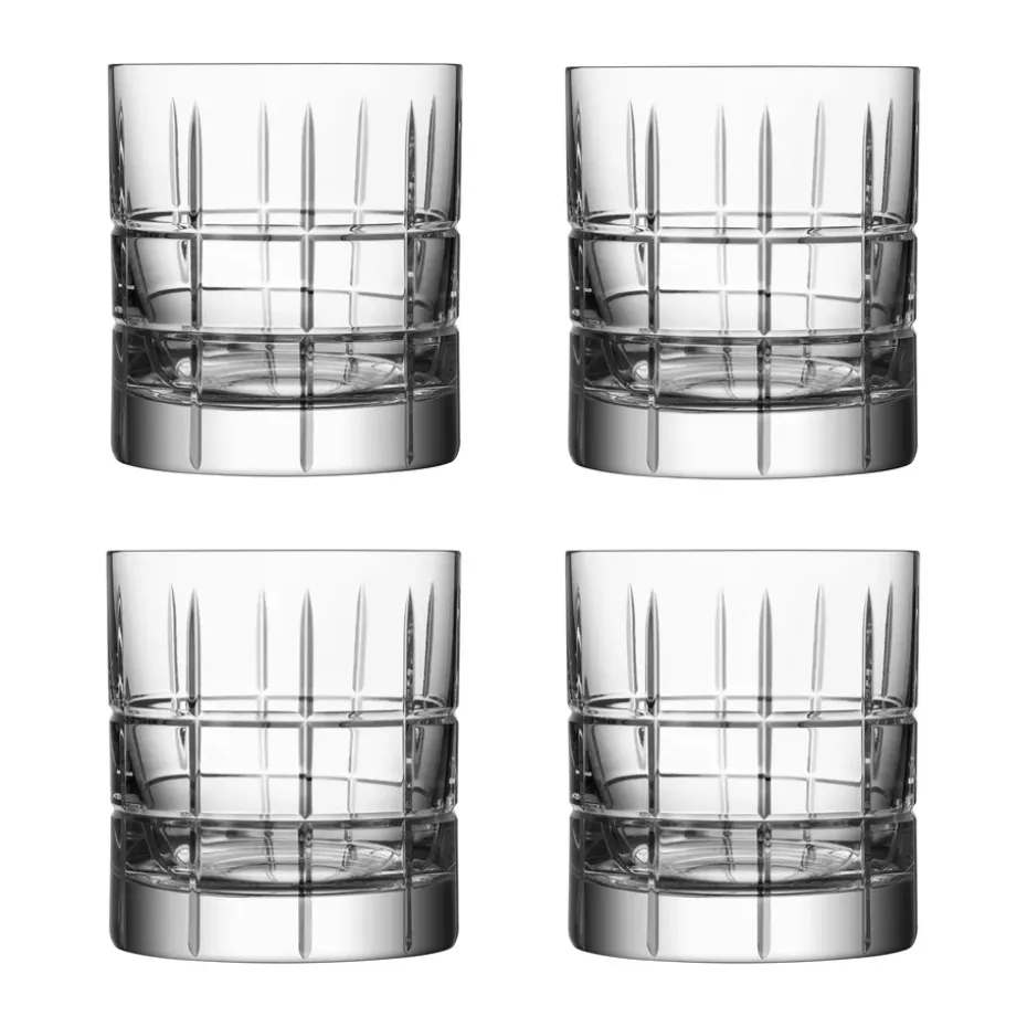 Street Old Fashioned glas 27 cl 4-pack, Transparant