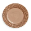Stripes bord Ø21 cm, Cinnamon