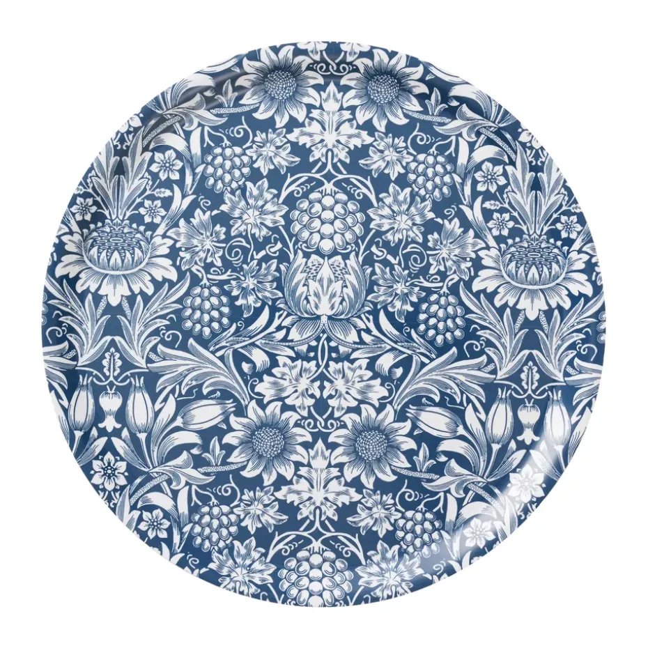 Sunflower dienblad Ø38 cm, Dark denim