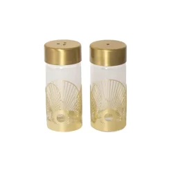Sun zout- en pepervaatje, Goud-glas