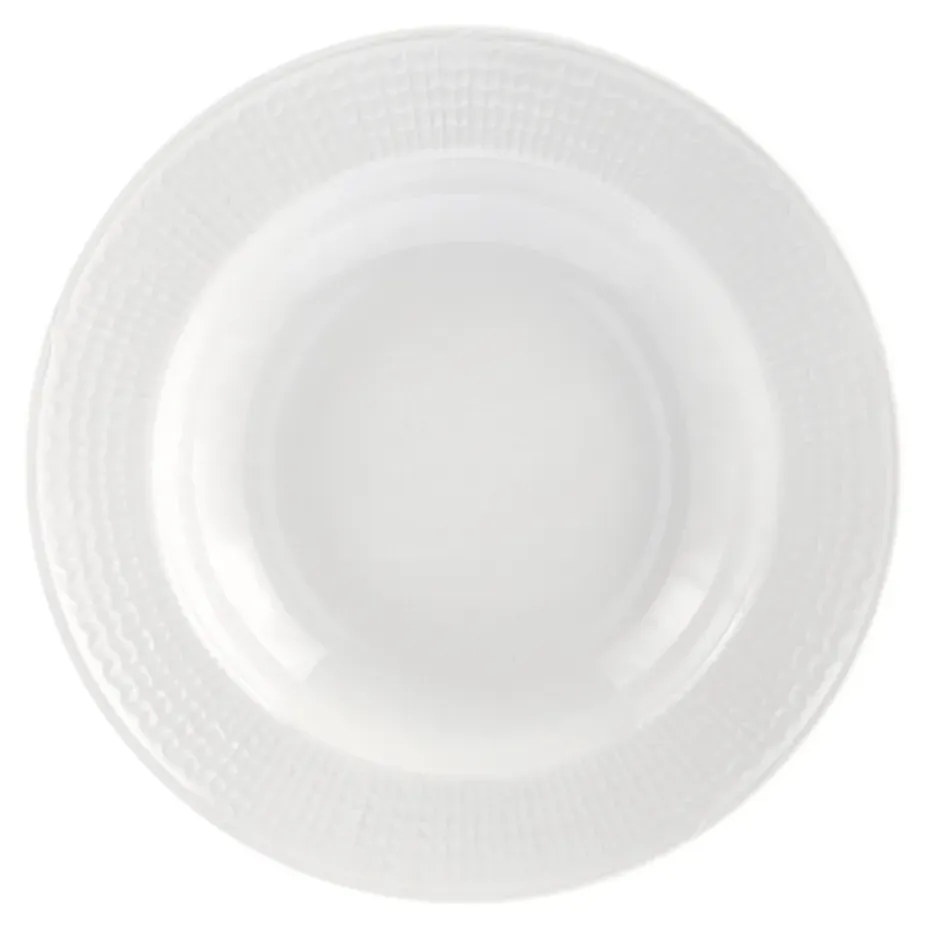 Swedish Grace diep bord Ø25 cm, snow (wit)