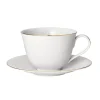Swedish Grace Gala theekop met schotel, Wit