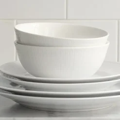 Swedish Grace schaal groot, snow (wit)