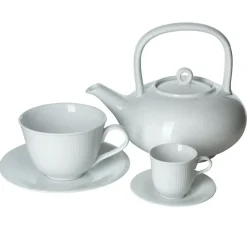 Swedish Grace theepot, snow (wit)