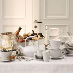Swedish Grace theepot, snow (wit)