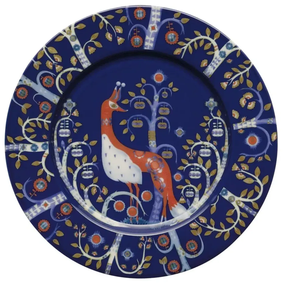 Taika bord 22 cm., blauw