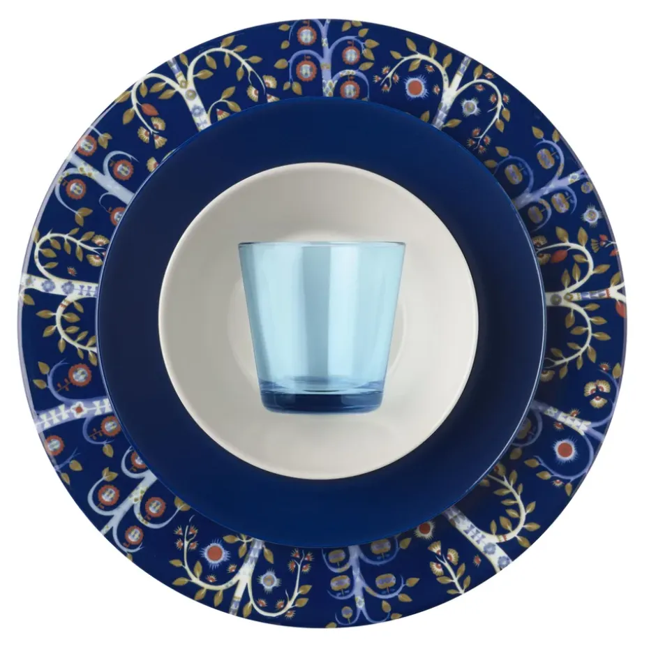 Taika bord 27 cm., blauw