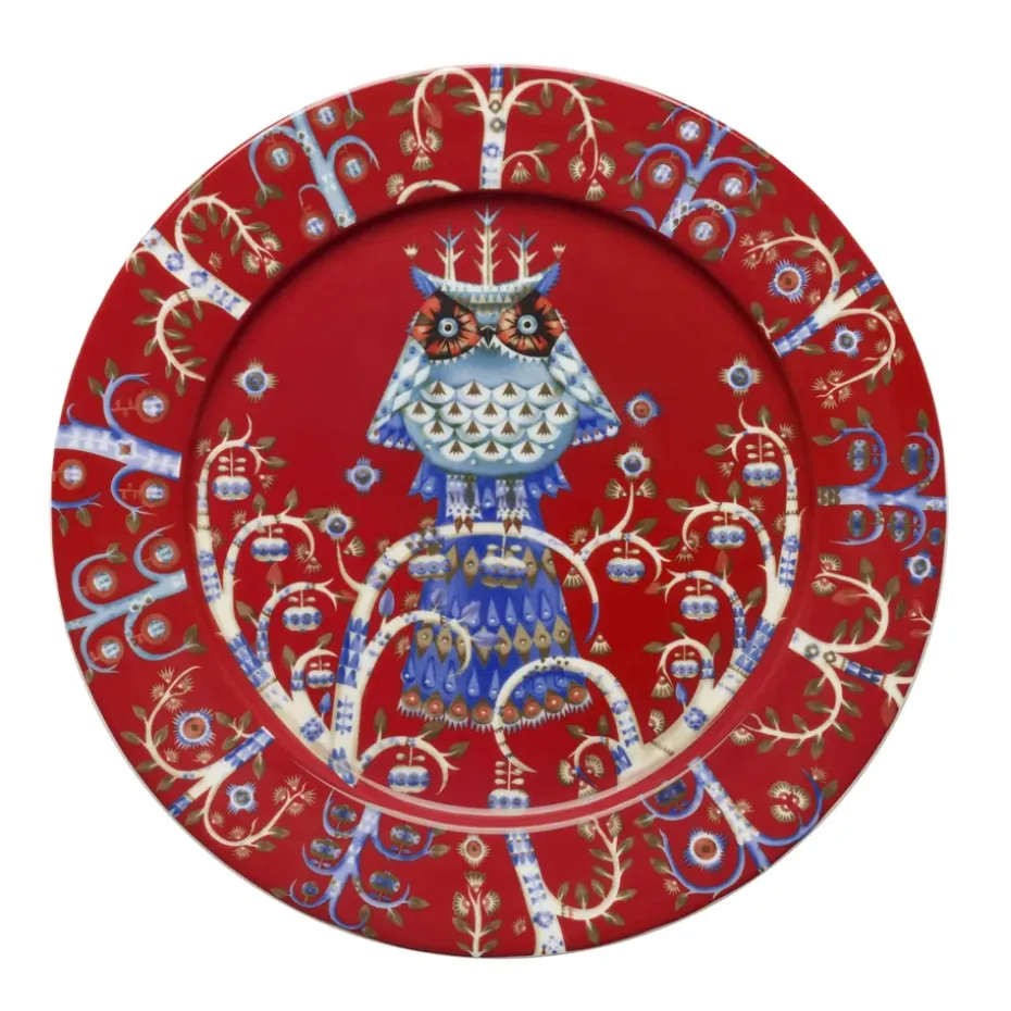 Taika bord 27 cm., rood