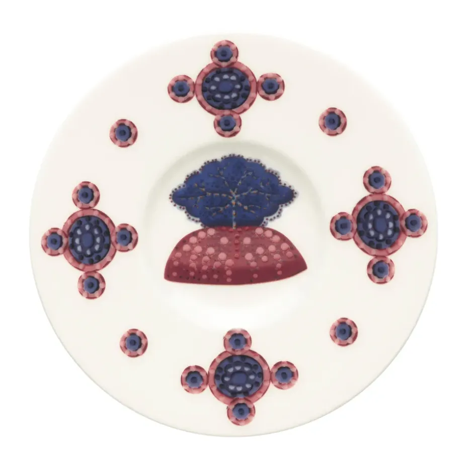 Taika Sato schotel Ø11 cm, Wit-multi