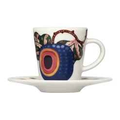 Taika Sato schotel Ø11 cm, Wit-multi