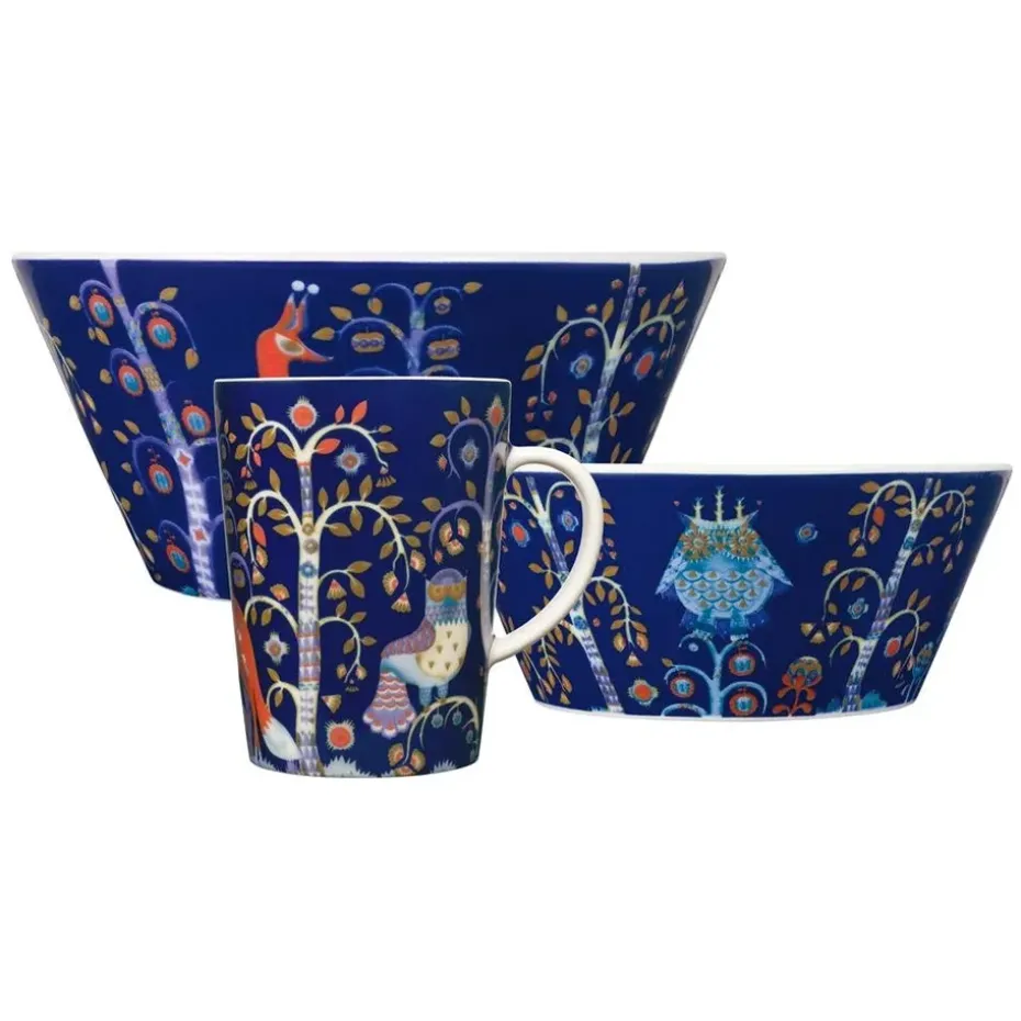 Taika schaal 60 cl., blauw
