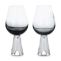 Tank wijnglazen 2-pack, Zwart