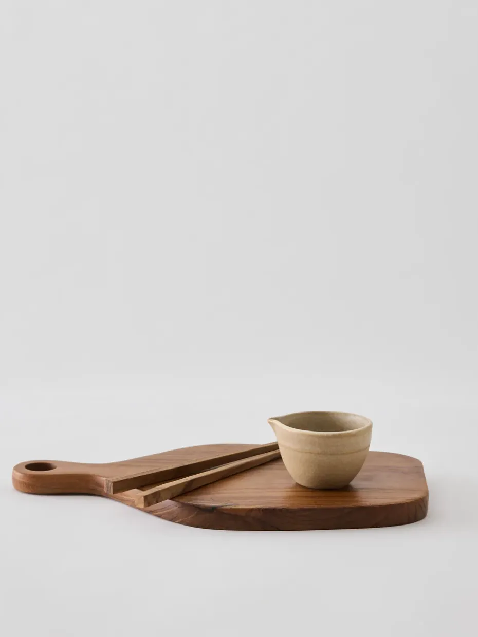 Teak eetstokjes 1 set, Bruin